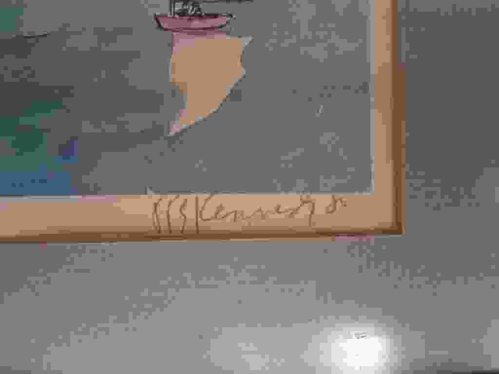 Signed Folk Art Painting by S.L. Kennedy Jr.