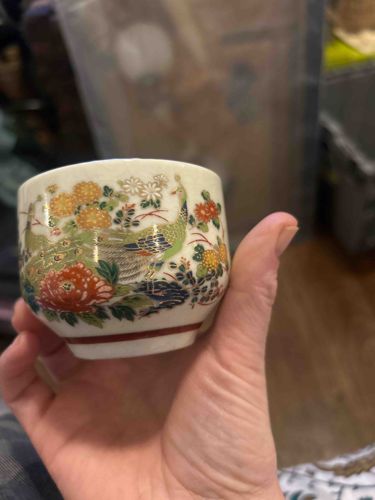 Japanese Imari-Style Porcelain Teacup/Sake Cup