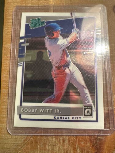 2020 Donruss Optic Bobby Witt Jr. Rated Prospect Baseball Card