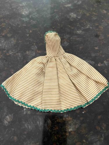 Vintage Striped Barbie Doll Cloak/Capelet with Hood