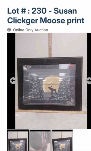 Susan Clickger Moose Print