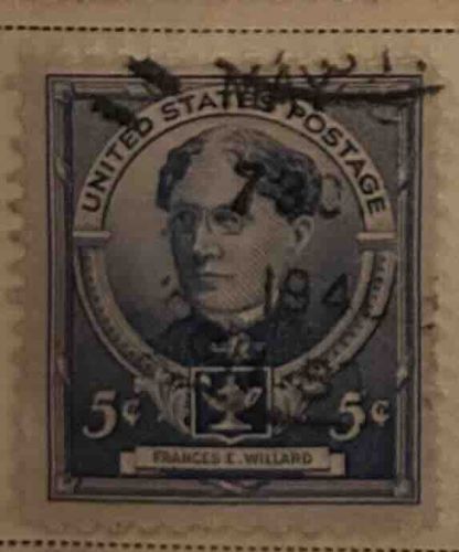 5 Cent Frances E. Willard US Postage Stamp