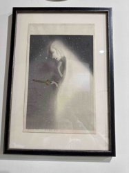 Framed Ethereal Figure with Key Art Print