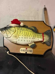 Big Mouth Billy Bass (with Christmas Hat and Bell)