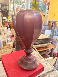 Faceted Porphyry/Stone Lamp Base