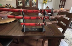 Decorative Samurai Sword Set (Daikatana, Katana, Wakizashi)