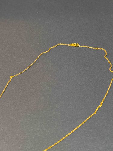14k Yellow Gold Rope Chain Necklace