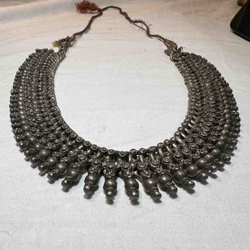 Antique Tribal Handmade Tear Dropped Pendant Necklace