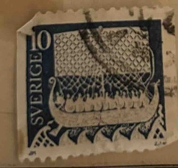 Sverige 1941 'Viking Ship' Postage Stamp