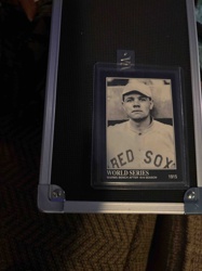 Babe Ruth 1915 Boston Red Sox 'World Series' Commemorative Card in Protective Holder