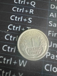 French 1 Franc Coin (1947)
