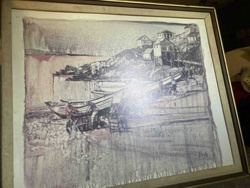 Framed Coastal Scene Art Print by B. Koke