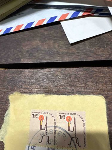 U.S. Postal Stamp - Lighted Candle