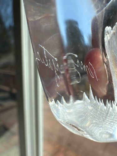 Signed Hand-Cut Crystal Vessel