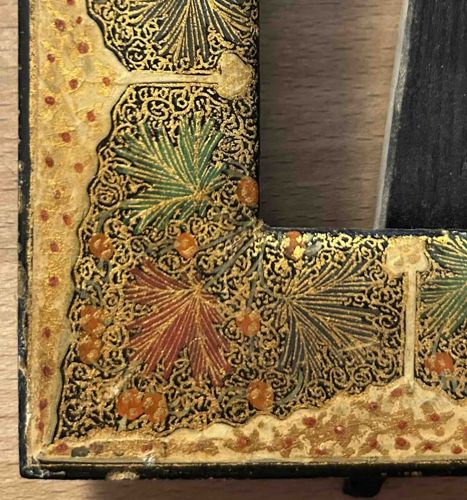 Hand-Painted Gilt and Lacquer Picture Frame, Arts and Crafts / Aesthetic Movement Style