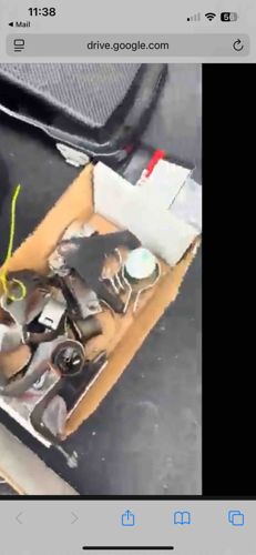 Mixed Hardware and Miscellaneous Small Parts in a Cardboard Box