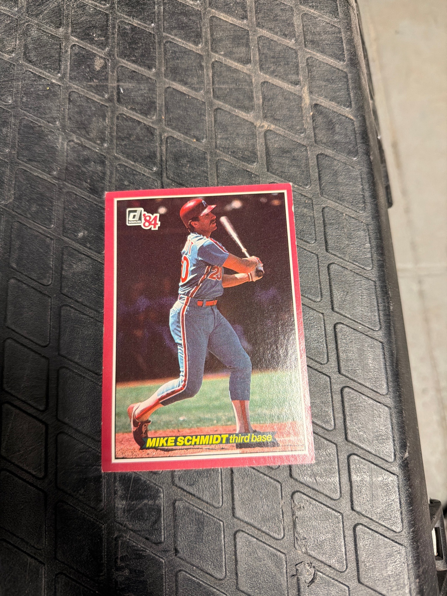 Submitted photo of 1984 Donruss Mike Schmidt Baseball Card (not authenticated)