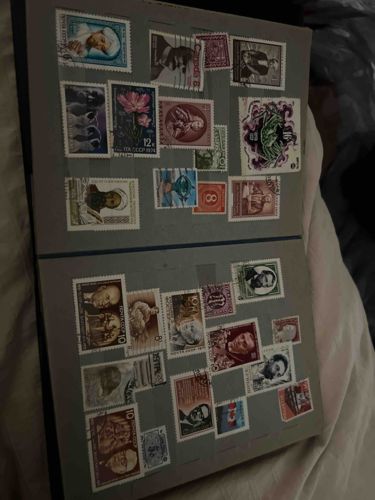 Vintage International Stamp Collection in Album
