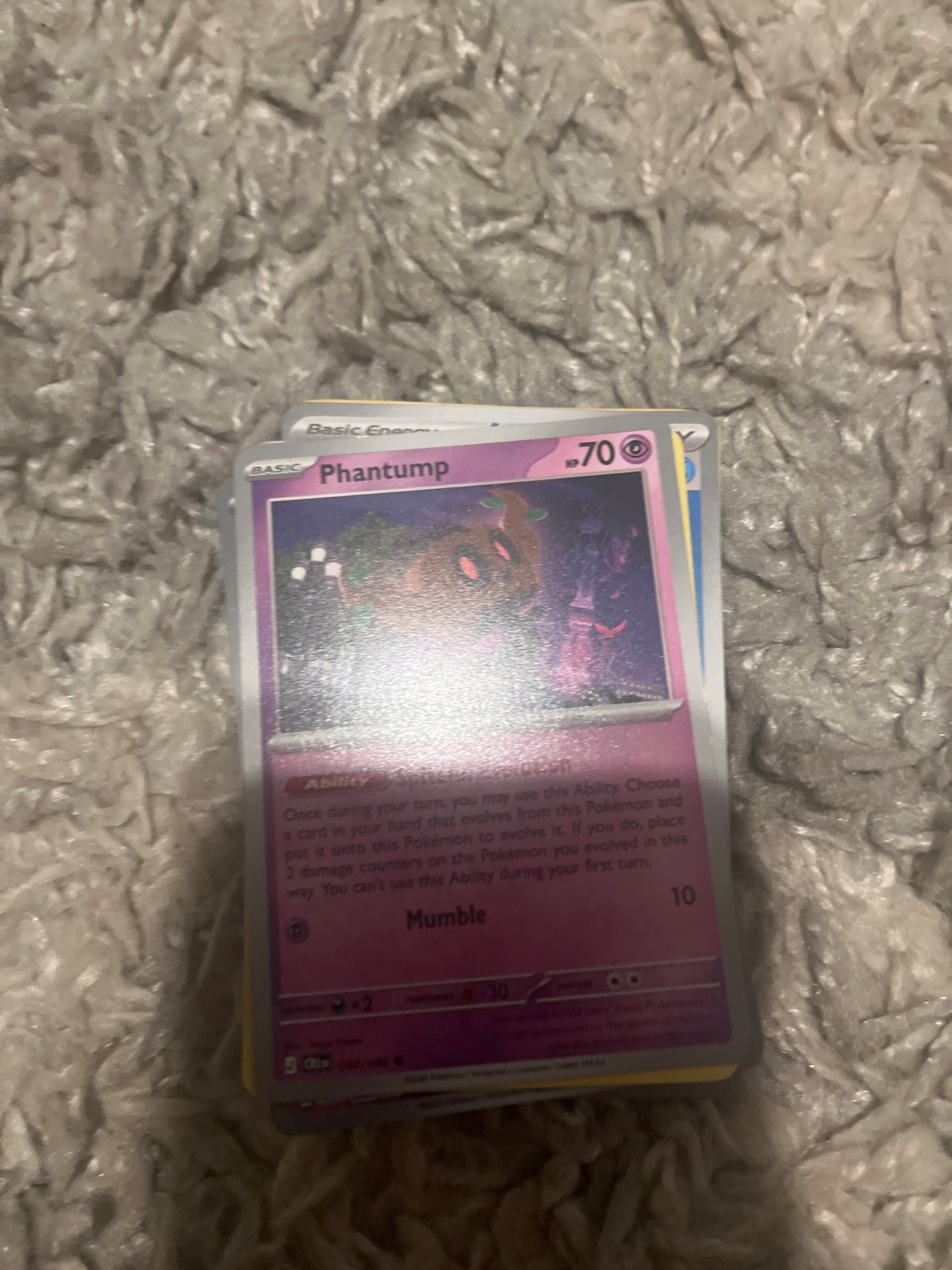 Submitted photo of Phantump Trading Card (not authenticated)