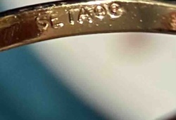 Gold Ring with 'SEIA96' Marking