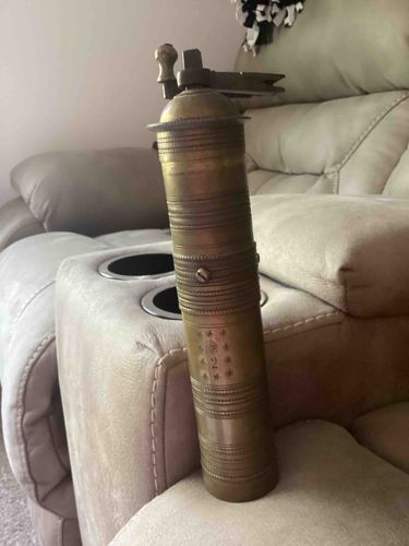 Vintage/Antique Cylindrical Brass Coffee Grinder