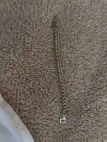 Gold Wheat or Spiga Link Bracelet