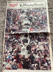 Minnesota Twins Commemorative Newspaper: The Winning Season