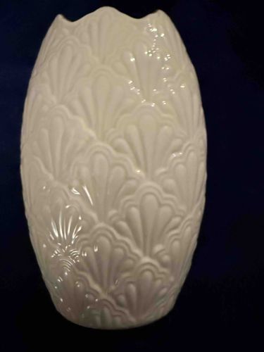 Lenox Ivory Shell-Motif Vase