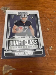 Michael Mayer Las Vegas Raiders Draft Class Contenders Football Card