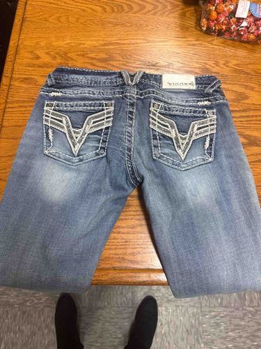 Vigoss Women's Embellished Dark Wash Jeans