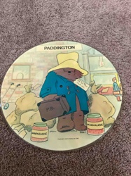Paddington Bear Illustrated Glass Plate (1982)