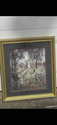 Framed 'Wisteria Garden' Print
