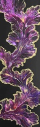 Abstract Purple and Gold Botanical
