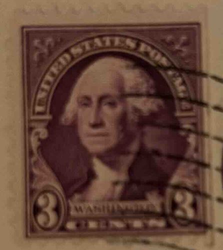 US 3-Cent George Washington Postal Stamp