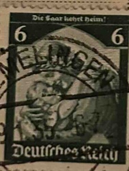 Third Reich 'Saar returns home' Commemorative Stamp