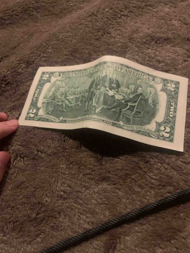 United States Two-Dollar Bill (Reverse Side)