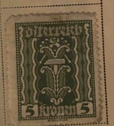 Austria 5 Kronen Stamp