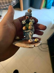 Resin Clown Figurine with Dice Motifs