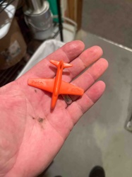 Plastic Toy Airplane (T-33 Shooting Star type)
