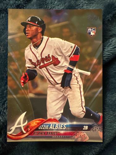 2018 Topps Ozzie Albies Series 1 Rookie Card #201