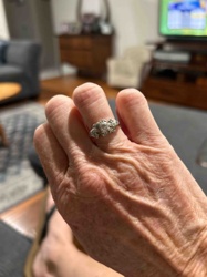 Edwardian or Art Deco Era Filigree Diamond Ring