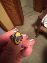 Vintage Enamel Crest Ring