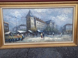 Carolyn Burnett Parisian Street Scene Painting