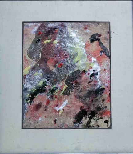 Untitled Abstract Expressionist Mixed Media Work
