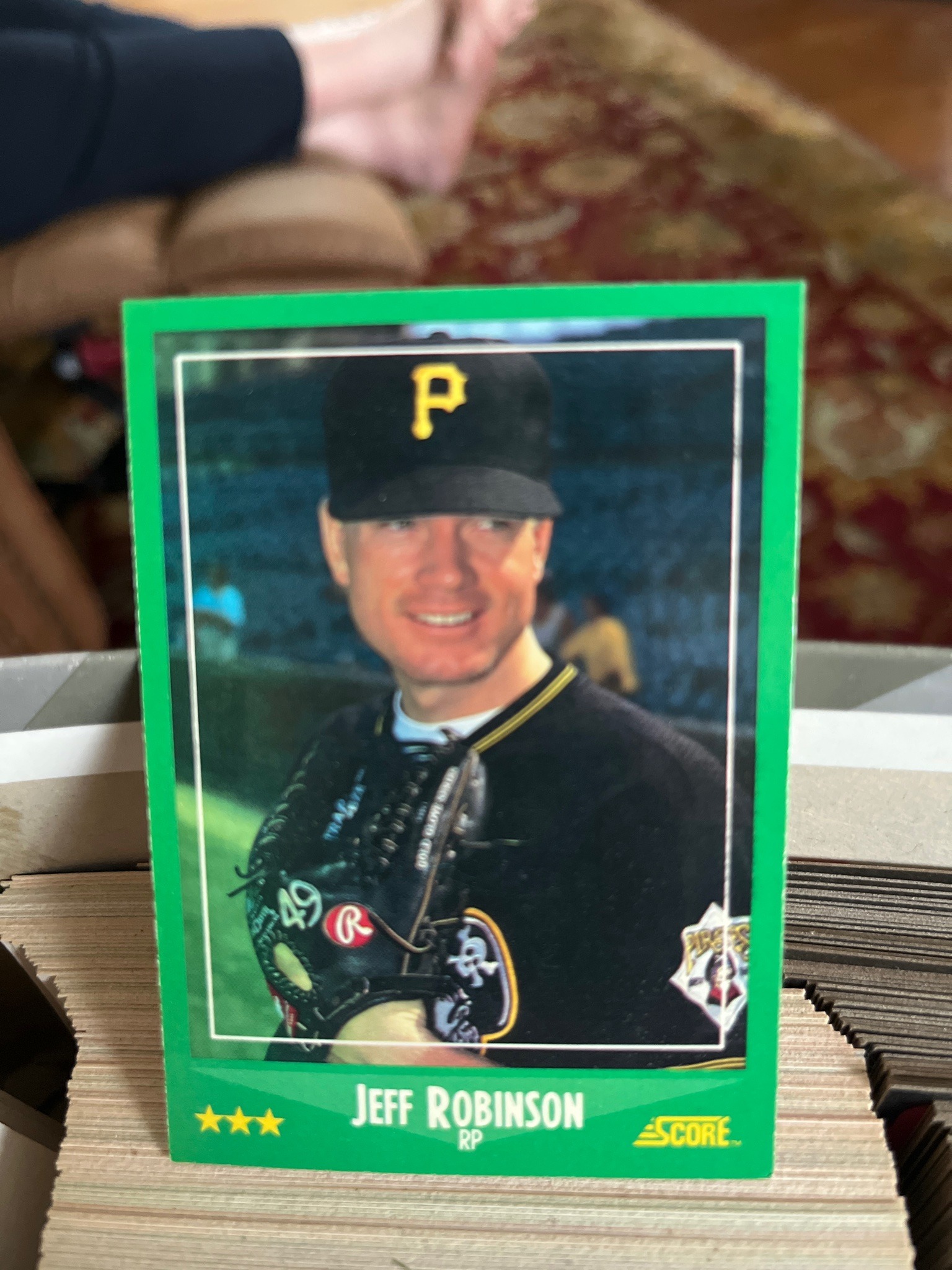 Submitted photo of Jeff Robinson Score Baseball Card (not authenticated)