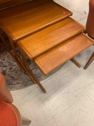 Teak Wood Nesting Tables (Set of 3)