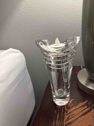Clear Glass Tealight Candle Holder