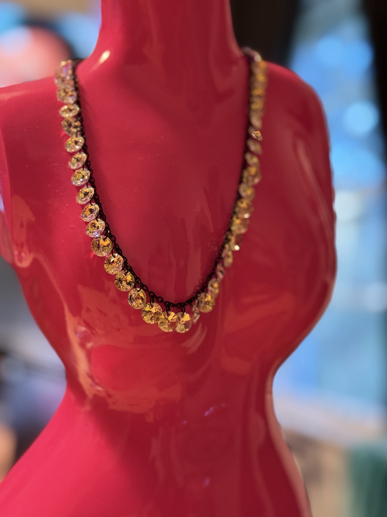 Submitted photo of Swarovski crystal necklace (not authenticated)