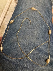 Gold-Tone Necklace with Pearls
