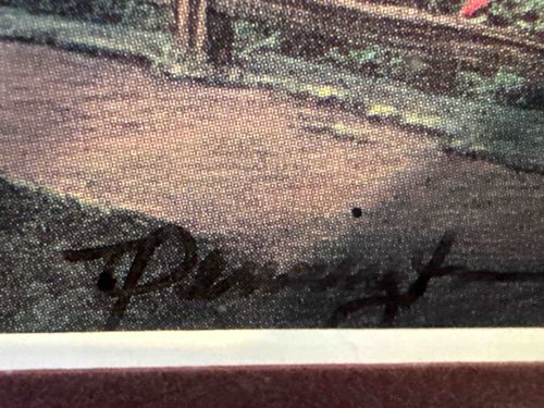 Signed Art Print, Possibly a Landscape